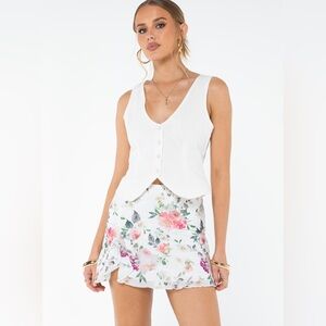 NEW Princess Polly Fallen Roses Floral Multi Mini Skirt Women’s US Size 2